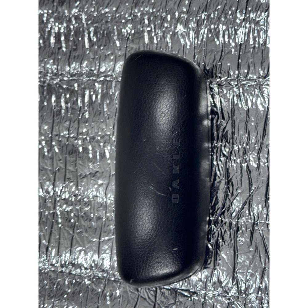 Oakley Black Hard Sunglasses Case Textured Faux Leather Protective Eyewear Shell